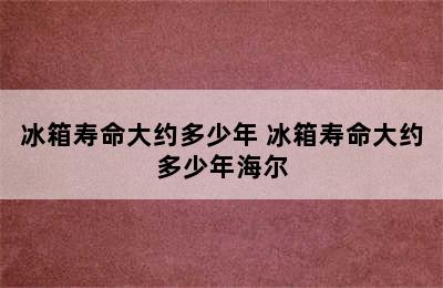 冰箱寿命大约多少年 冰箱寿命大约多少年海尔